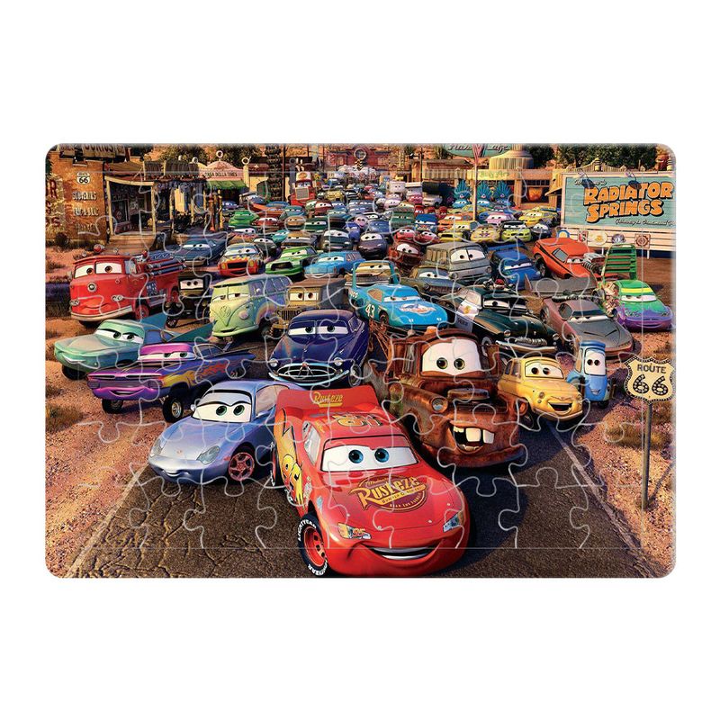 پازل 54 تکه طرح cars مدل p0032