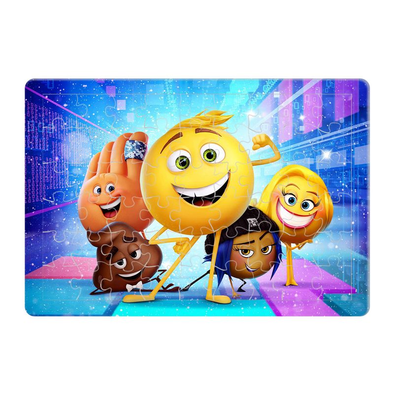 پازل 54 تکه هومرو مدل pl552 طرح انیمیشن فیلم شکلک emoji