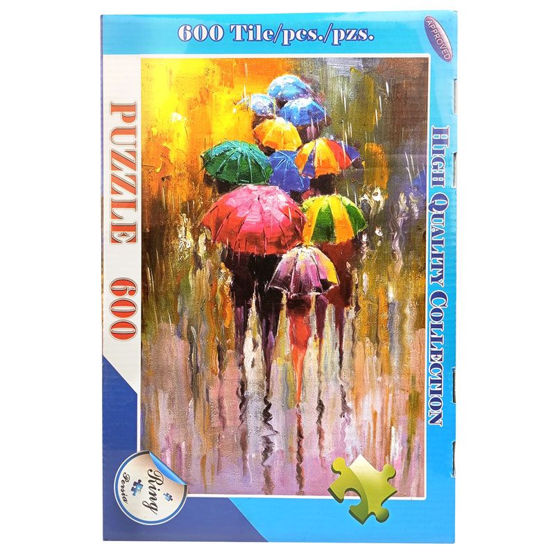 پازل 600 تکه رینگ طرح چترهای رنگی colored umbrellas کد 630