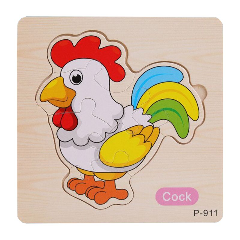 پازل آموزشی طرح خروس مدل p911