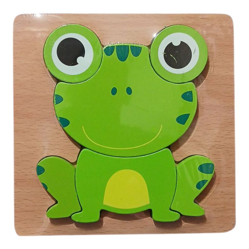 پازل آموزشی مدل برجسته طرح frog