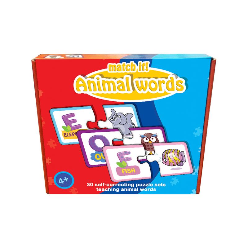 پازل60 تکه مچ ایت طرح animal words کد 02556