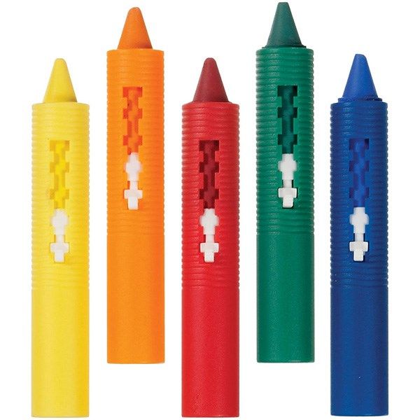 پاستل 5 رنگ حمام مانچکین مدل bath crayons