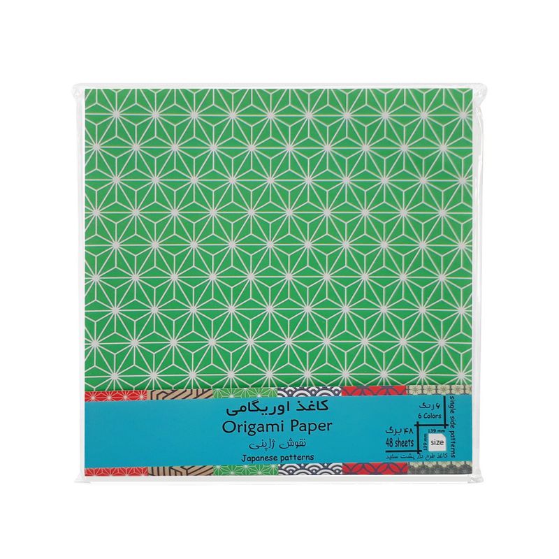 کاغذ اوریگامی مدل ژاپنی کد op jap بسته 48 عددی