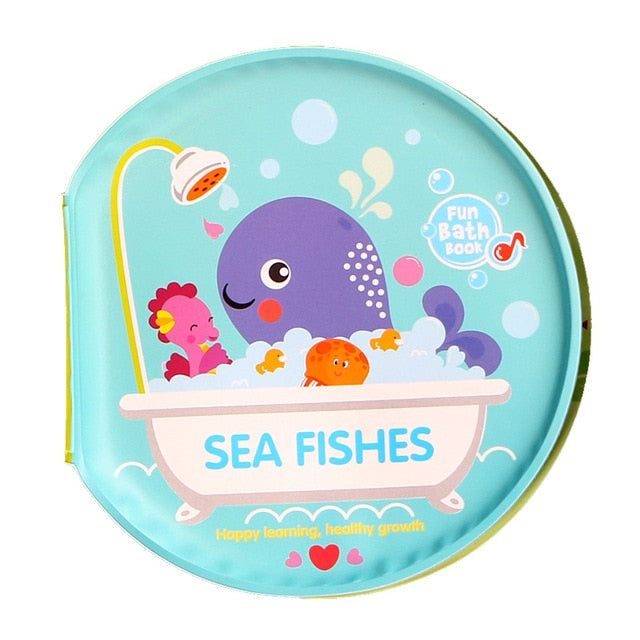 کتاب حمام کودک مدل sea fishes طرح حیوانات دریایی