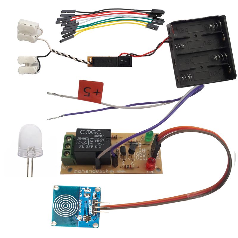 کیت آموزش الکترونیک مهندسیکا مدل ماژول حسگر لمسی خازنی touch 02