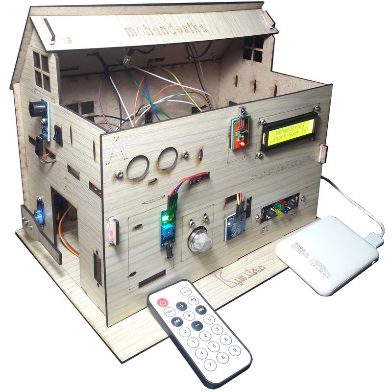 کیت آموزشی مهندسیکا مدل خانه هوشمند ریموت کنترل iot home 022