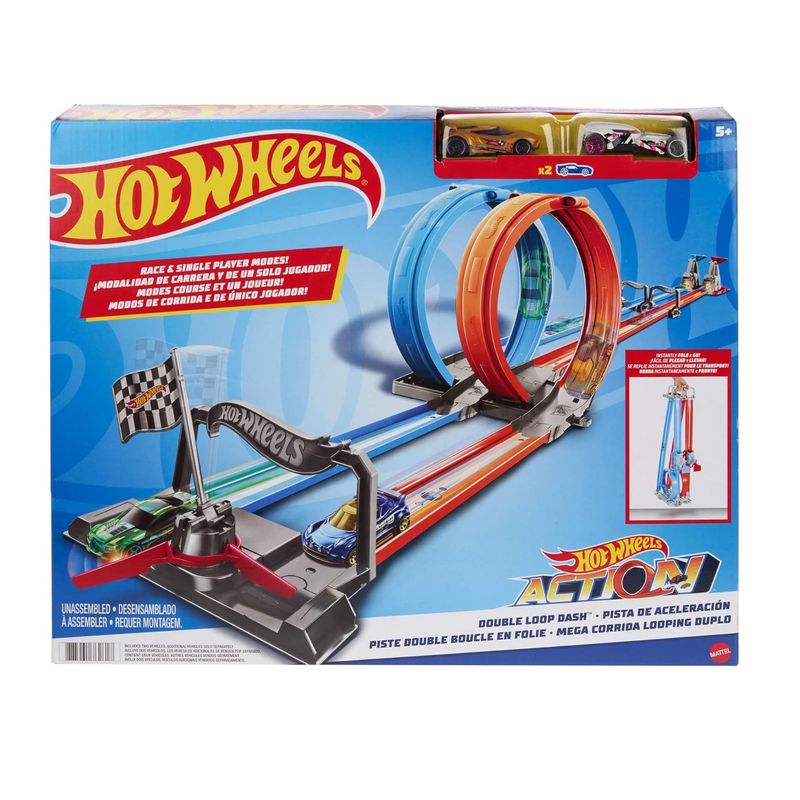کیت ماشین بازی هات ویلز مدل double loop dash کد gfh85