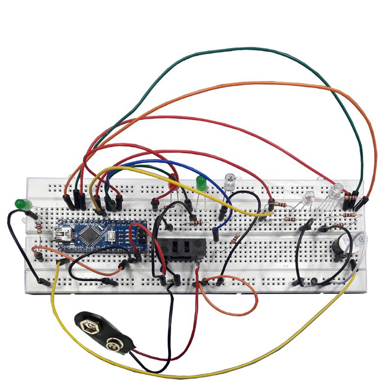 کیت مونتاژ شده سرگرمی rgb led با آردوینو برند مهندسیکا at002